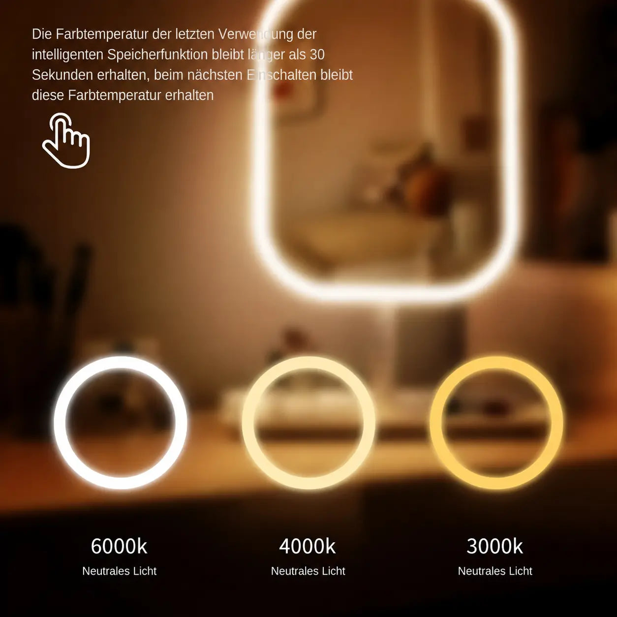 VELORA LED Schminkspiegel