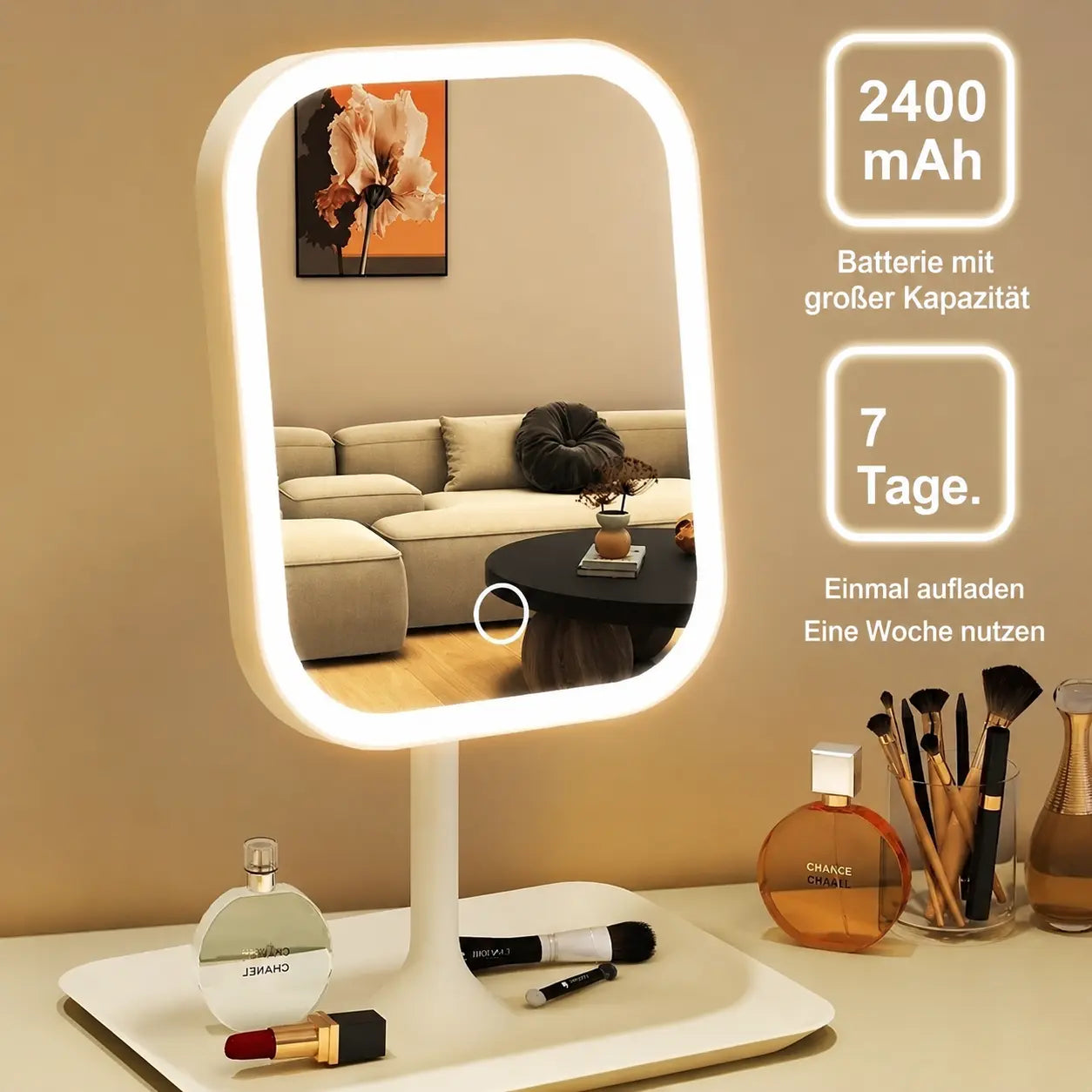VELORA LED Schminkspiegel